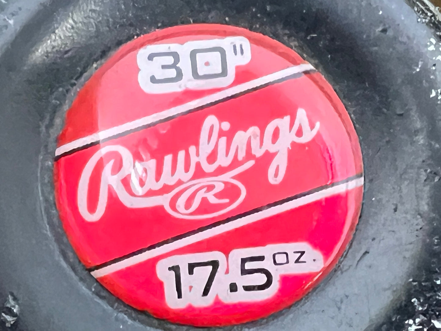 Baseball Bat 30 inch 17.5 oz Rawlings Raptor Black Orange