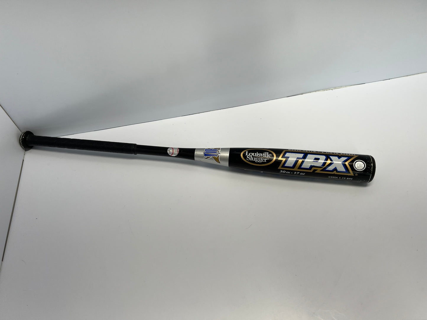Baseball Bat 30 inch 17 oz Louisville Slugger TPX Warrior Black Chrome