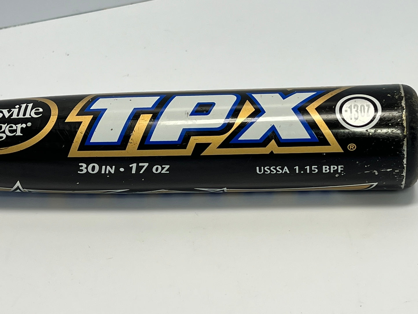Baseball Bat 30 inch 17 oz Louisville Slugger TPX Warrior Black Chrome