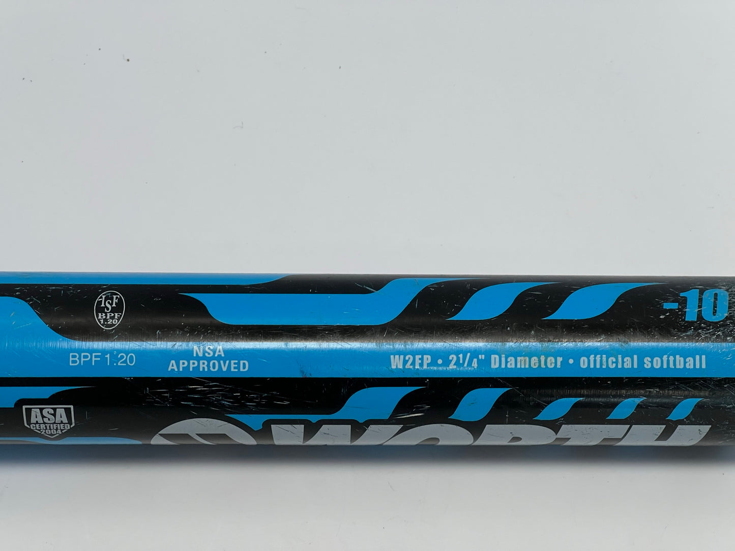 Baseball Bat 30 inch 20 oz Worth Powercell Softball Fast Pitch Blue