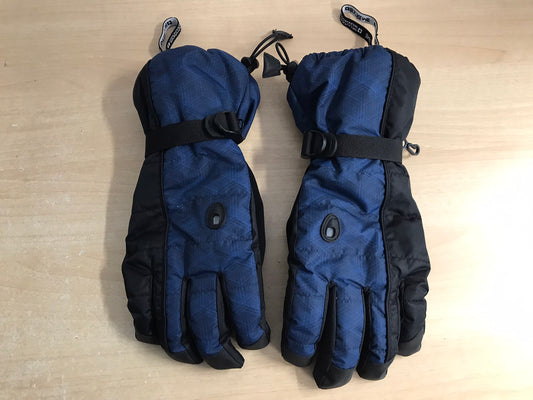 Winter Gloves and Mitts Men's Size Medium Blue Black Mountain Warehouse As New