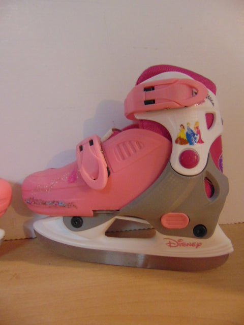 Ice Skates Child Size 9-12 Adjustable Disney Princess Pink Grey White