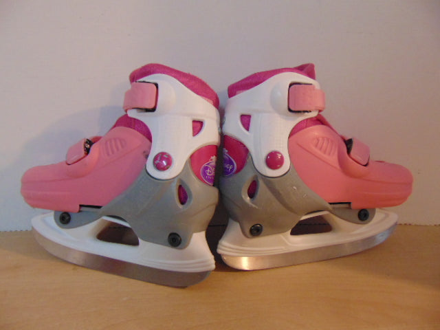 Ice Skates Child Size 9-12 Adjustable Disney Princess Pink Grey White