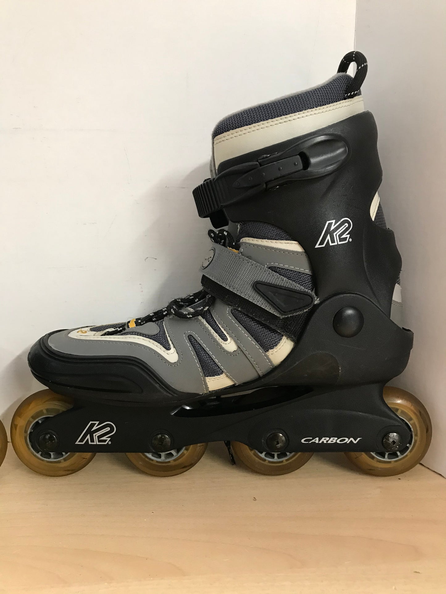 Inline Roller Skates Men's Size 10 K-2 Camano Grey Black Yellow Excellent