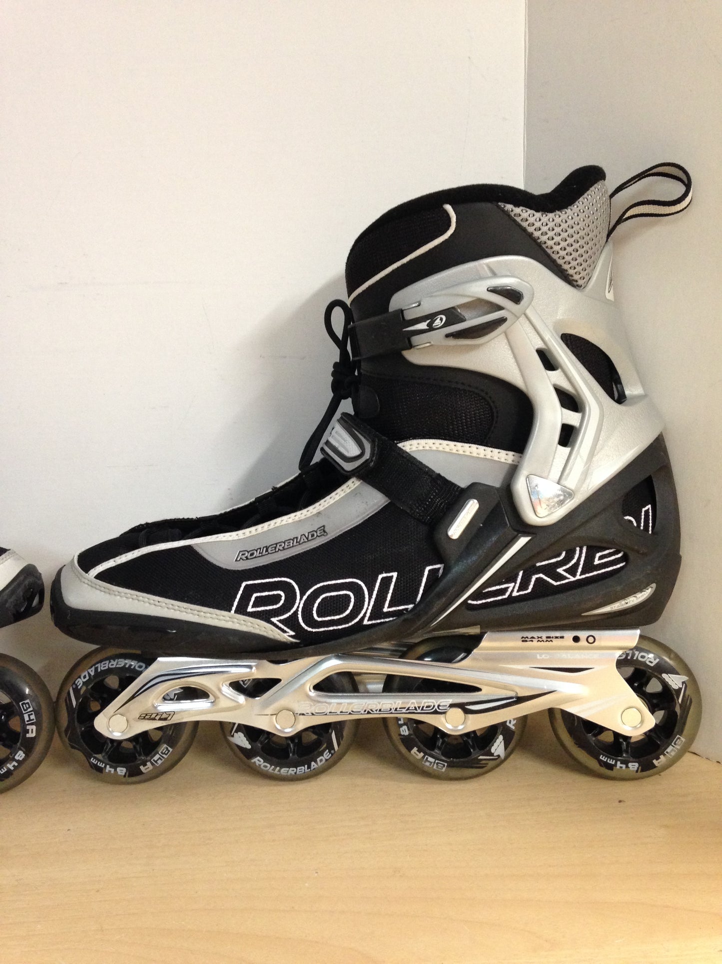 Inline Roller Skates Men's Size 14.5 Rollerblades Brand Black Grey As New