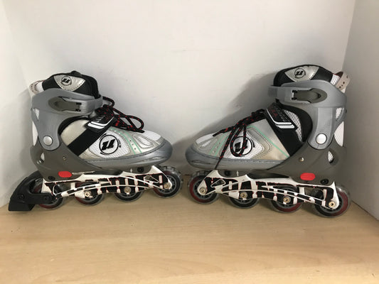 Inline Roller Skates Men's Size 5-8 Adjustable Ultra Wheels Rubber Wheels New Without Tags JP 5596