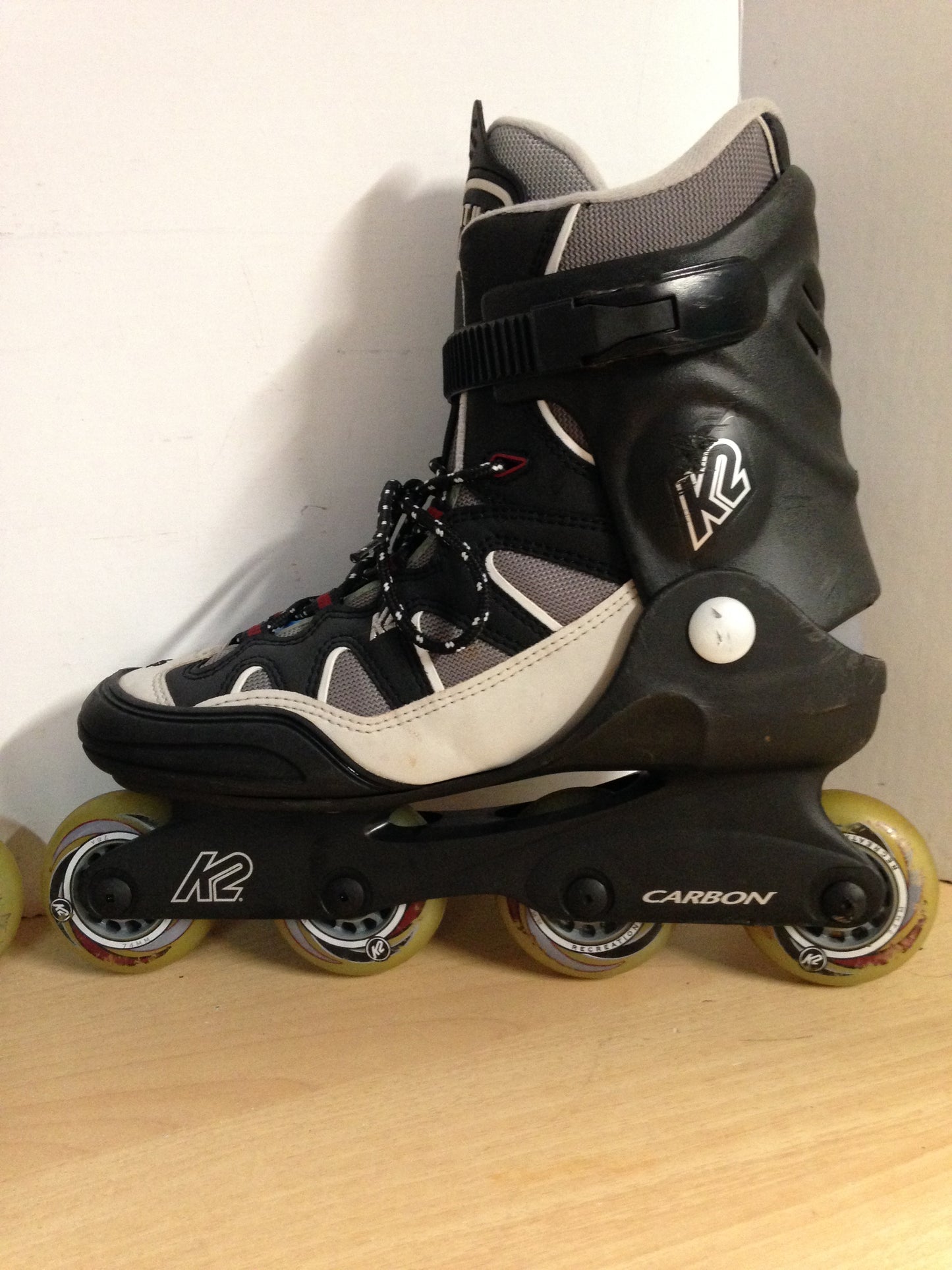 Inline Roller Skates Men's Size 10 K-2 Black Grey