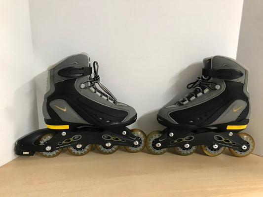Inline Roller Skates Men's Size 6 Nike With Rubber Wheels Excellent