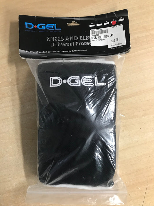 Inline Roller Skates Protection Pads D- Gel Universal Sports Hockey Knee or Elbow Pad Adult Large In Package New