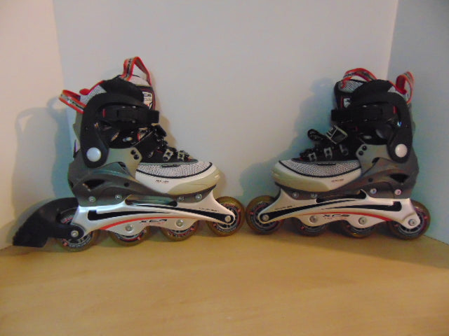 Inline Roller Skates Child Size 5-6 Youth Vortex Black Red Grey