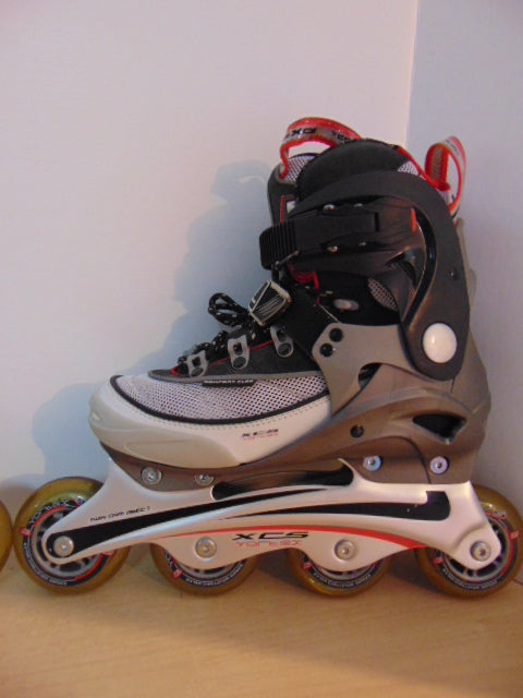 Inline Roller Skates Child Size 5-6 Youth Vortex Black Red Grey