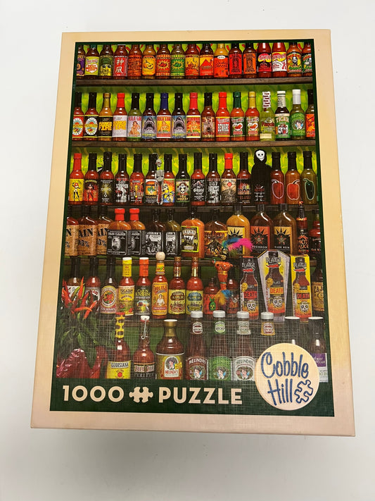 Jigsaw Puzzle Cobble Hill 1000 Pc Hot Hot Sauce  Excellent