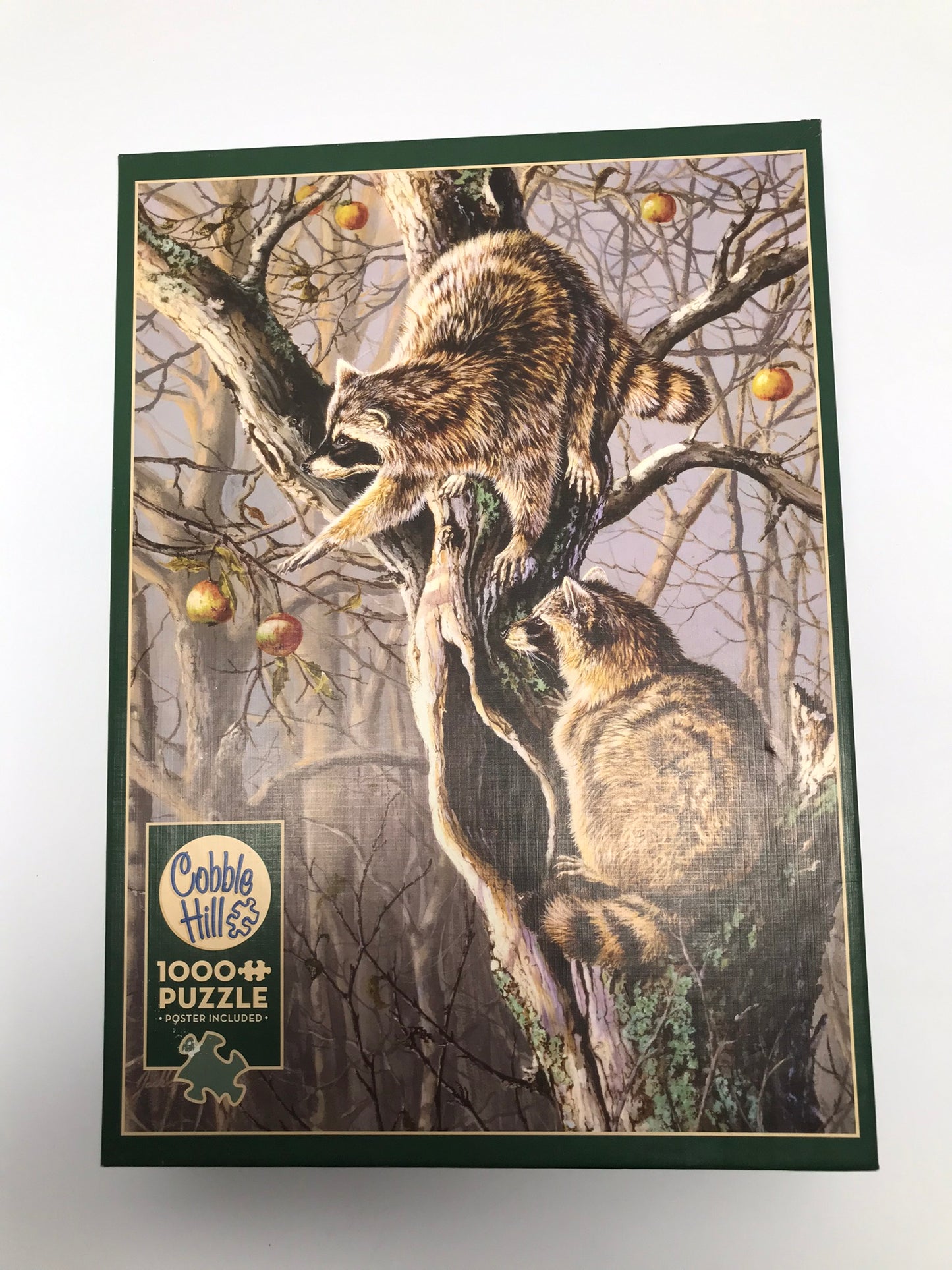 Jigsaw Puzzle Cobble Hill 1000 pc Raccoons Ringtail Raiders Excellent