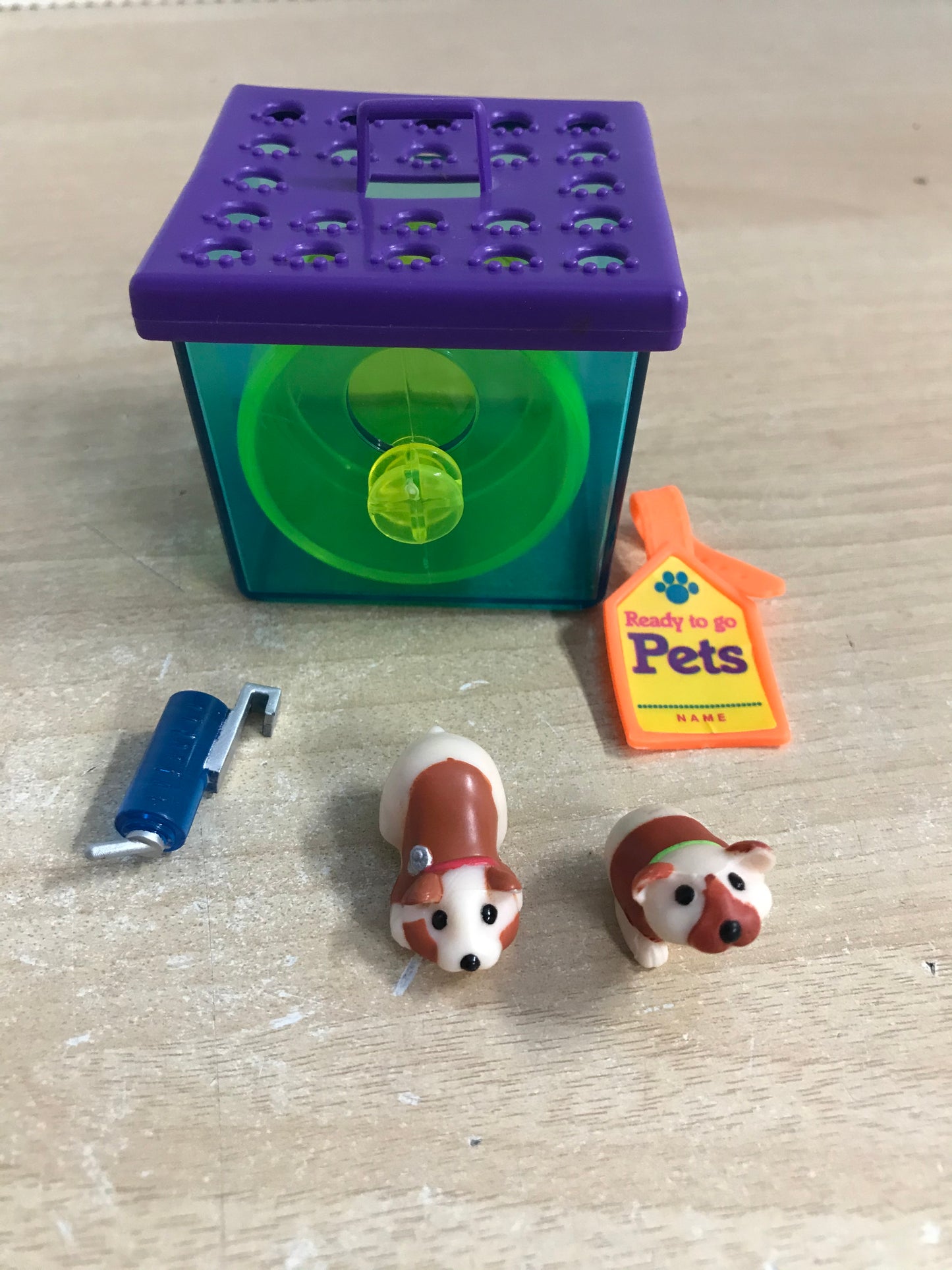 Littlest Pet Shop 1993 Vintage Busy Hamsters With Jogging Wheel Excellent RARE