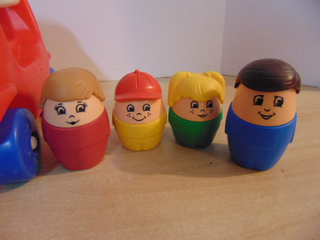 Little Tikes RARE Vintage Step 2 Chunky People Family Red Car W 4 FAMILY CHUNKY PEOPLE 15 inch