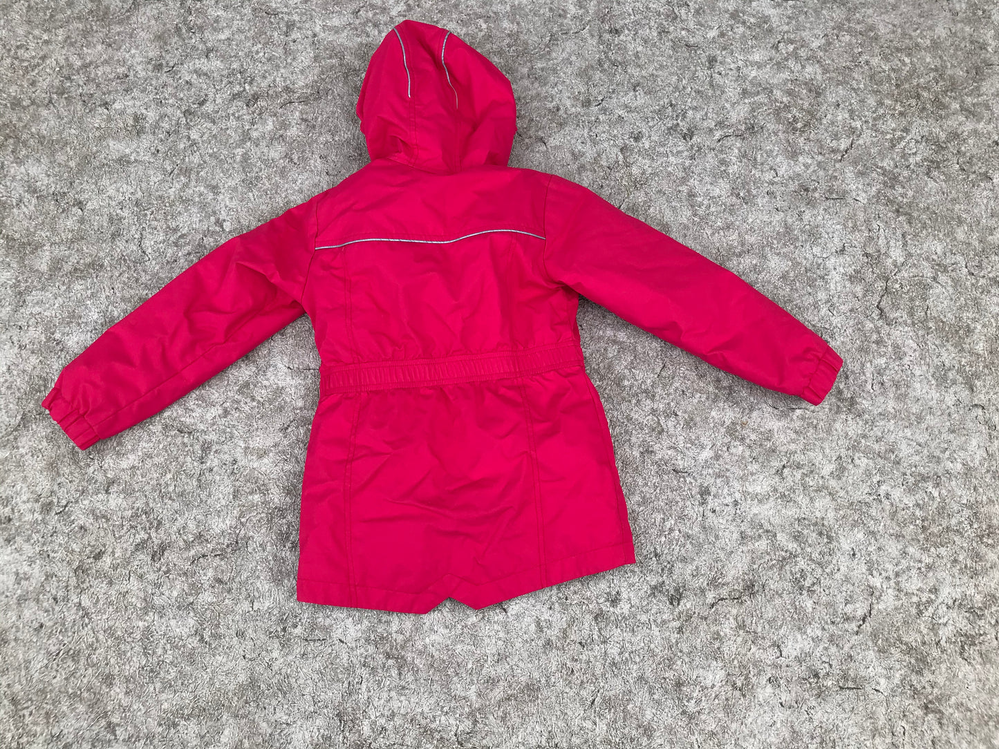 Light Coat Child Size 5 MEC Rain Wind Micro Fleece Lined Raspberry