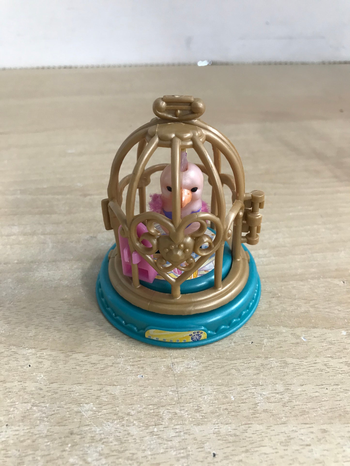 Littlest Pet Shop 1993 Vintage Proud Crested Cockatiel With Gilded Cage Excellent RARE
