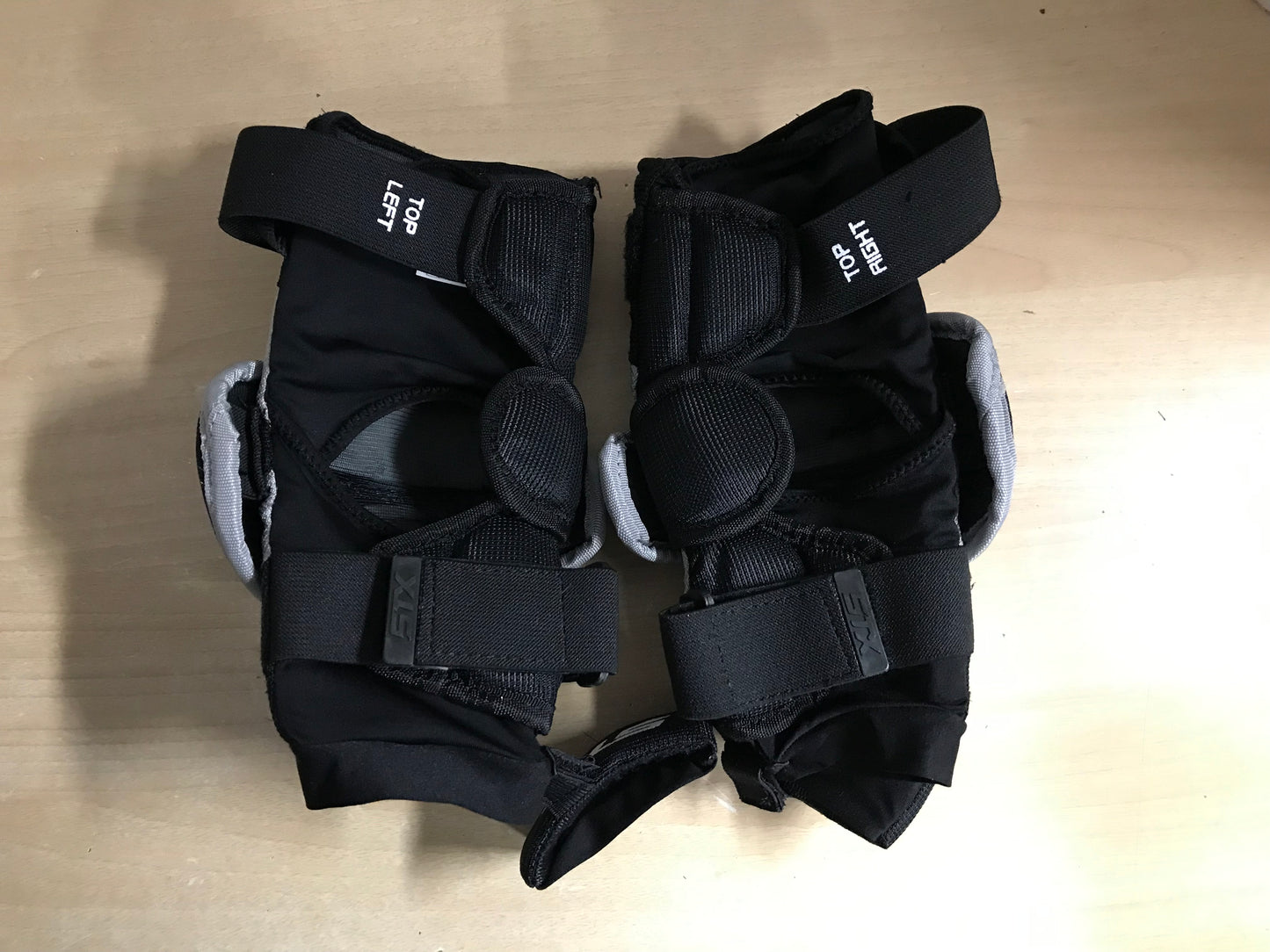 Lacrosse Elbow Pads Child Youth Size 12-14 STX Black Grey