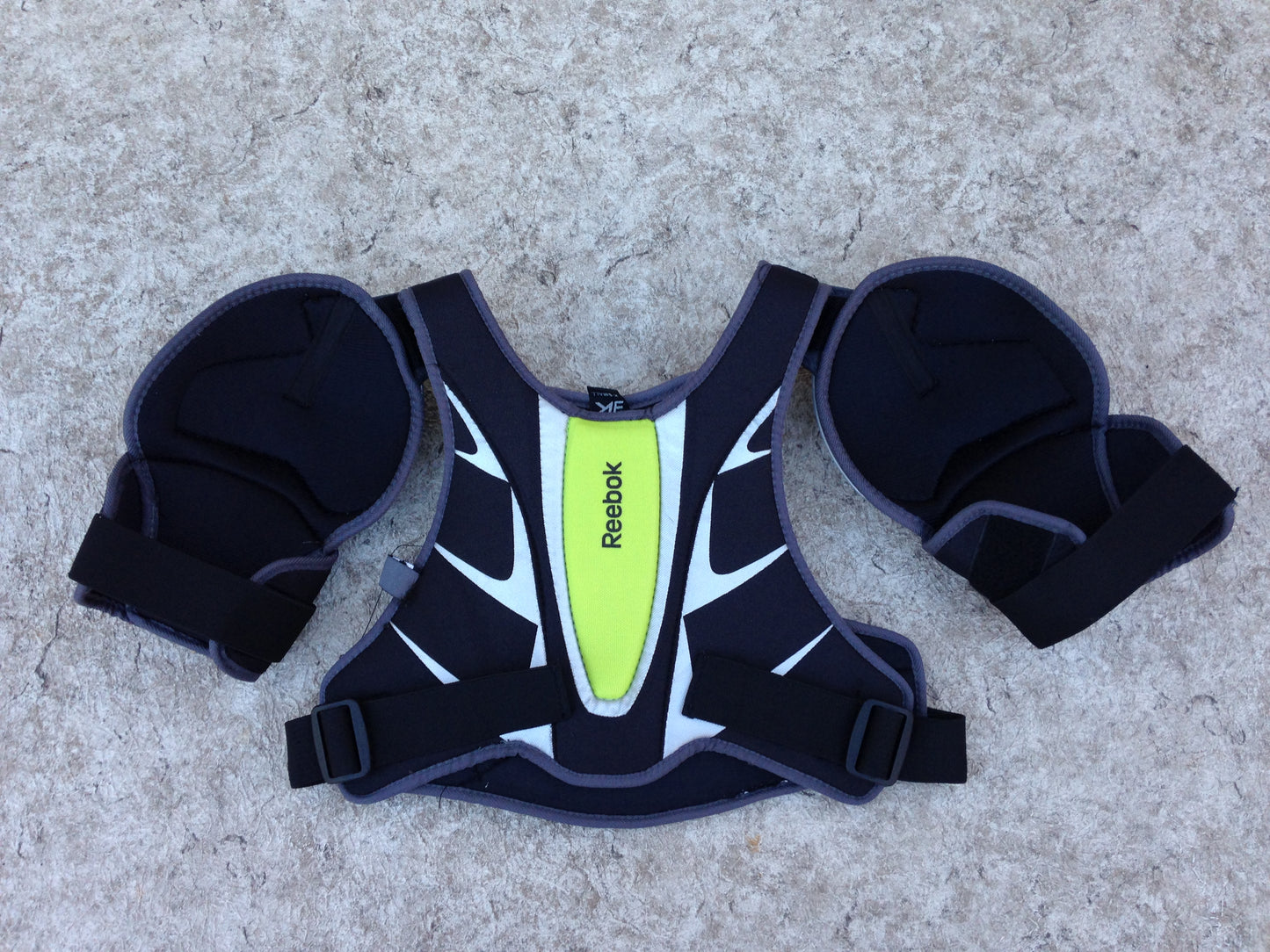 Lacrosse Shoulder Chest Pad Men's X Small - Small Reebok Grey Lime Black Minor Wear
