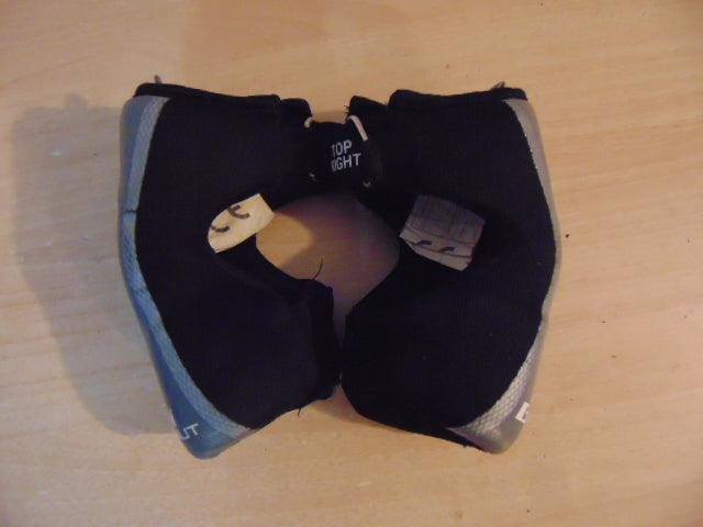 Lacrosse Elbow Pads Child Size 6-8 Warrior Burn Peanut Black Grey Excellent