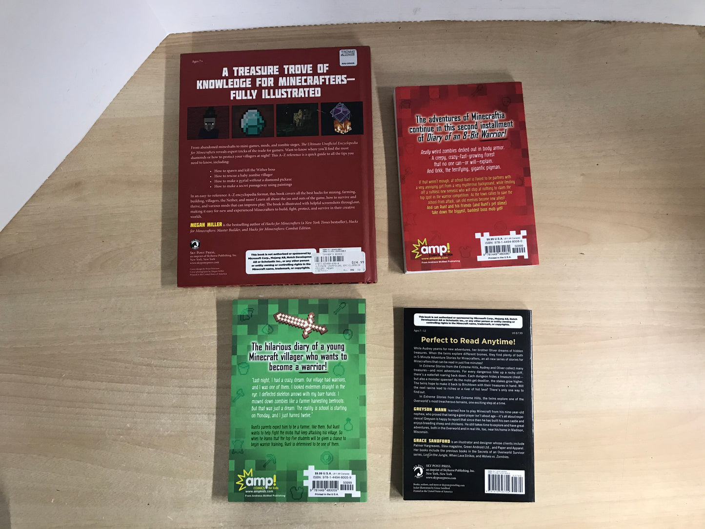 Lego Minecraft Book Collection All As New