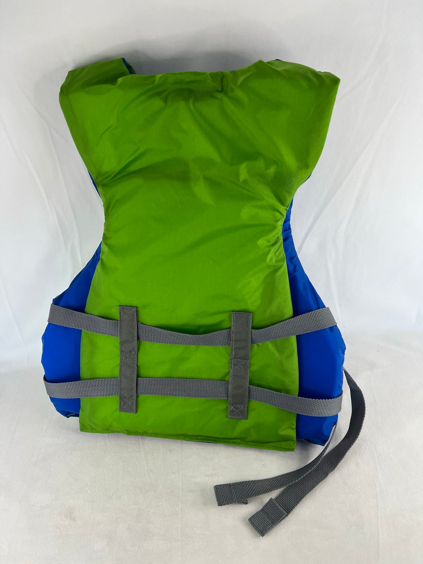 Life Jacket Adult 90-200 Lb Universal Adjustable AquaFloat Blue Lime As New