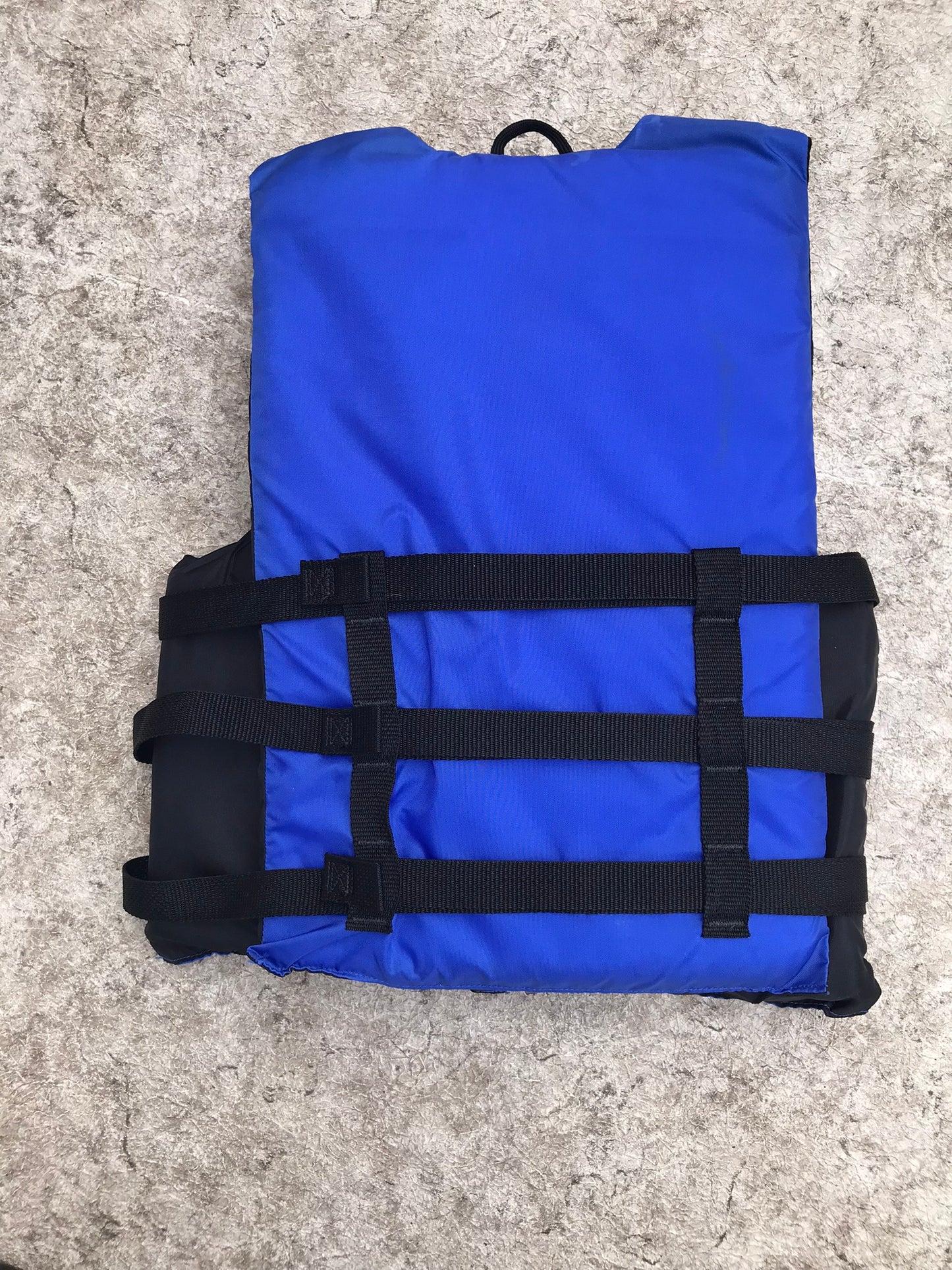 Life Jacket Adult Size 90-200 lb Universal Adjustable Stearns Marine Blue Black Excellent