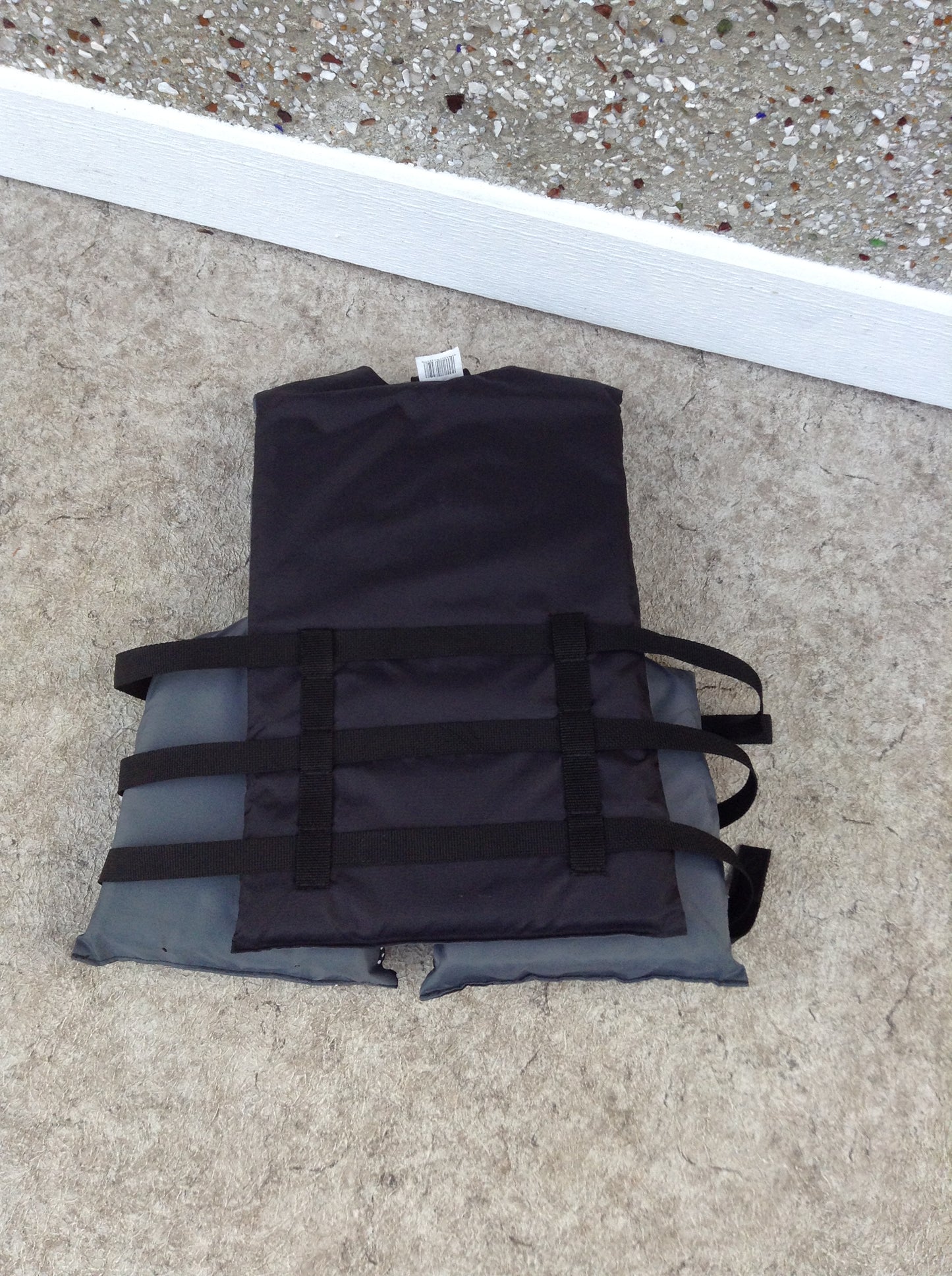 Life Jacket Adult Universal One Size 90-200 lb Adjustable Stearns Black Grey Lime New Demo Model