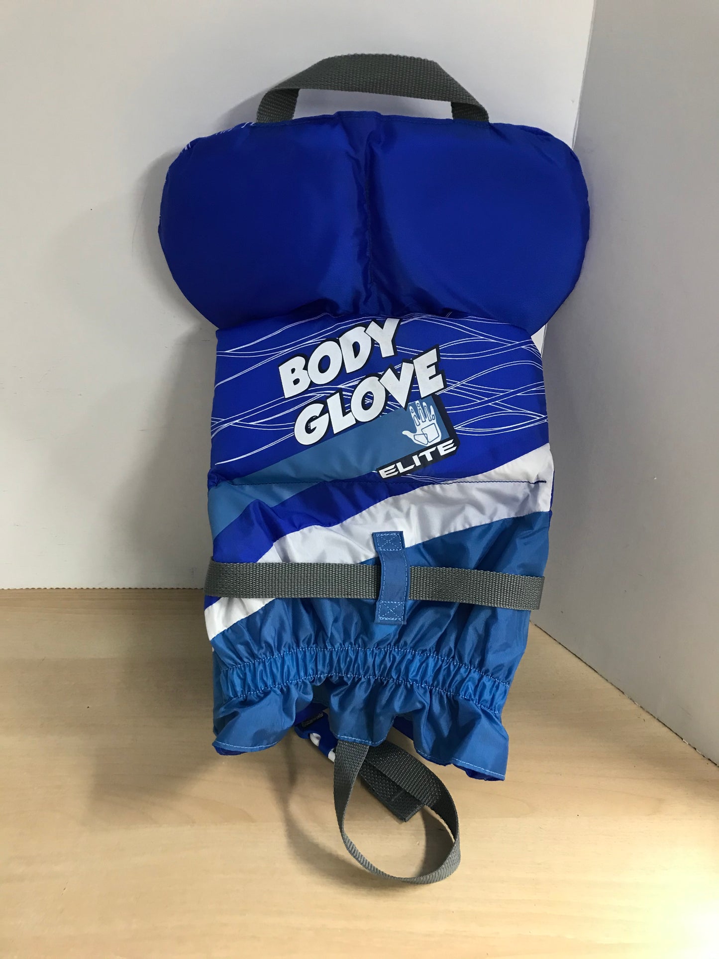 Life Jacket Child Size 30-60 Lb Body Glove Blue White New Demo Model