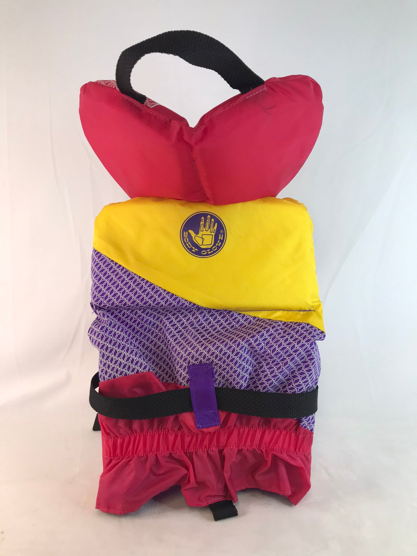 Life Jacket Child Size 30-60 Lb Body Glove Pink Purple Yellow New Demo Model