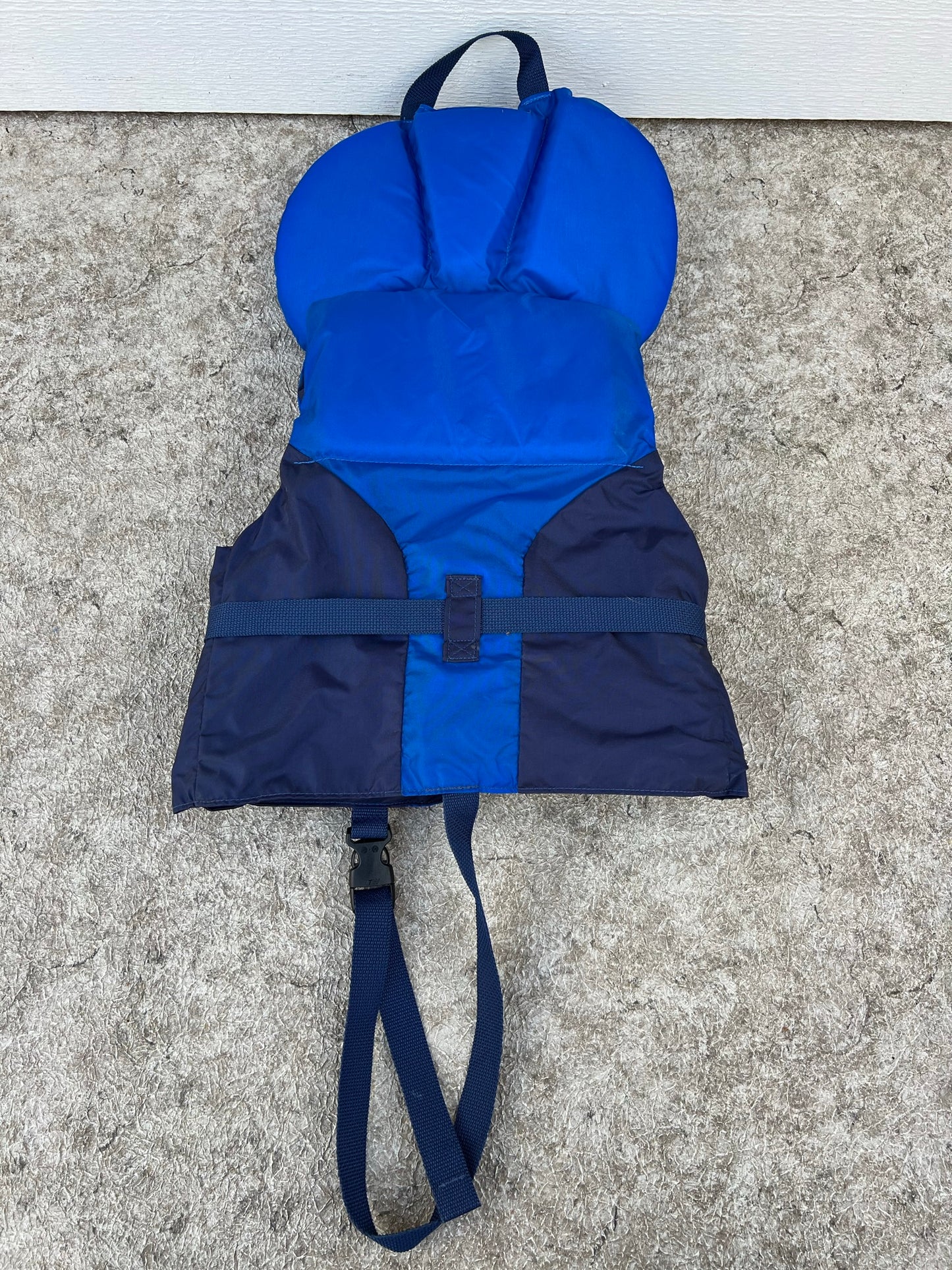 Life Jacket Child Size 60-90 Youth Outbound Blue Blue With Crotch Strap New Demo