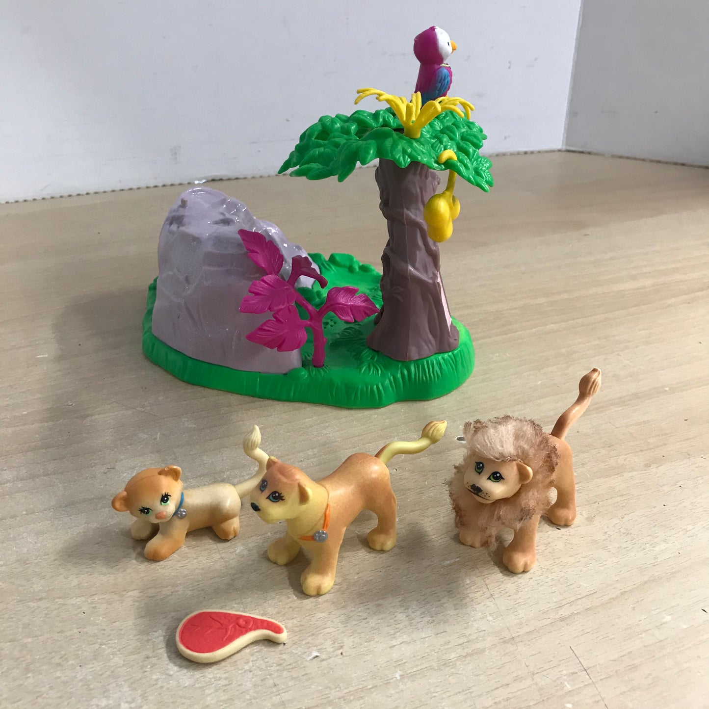 Littlest Pet Shop 1993 Vintage Zoo Lion Family Excellent RARE