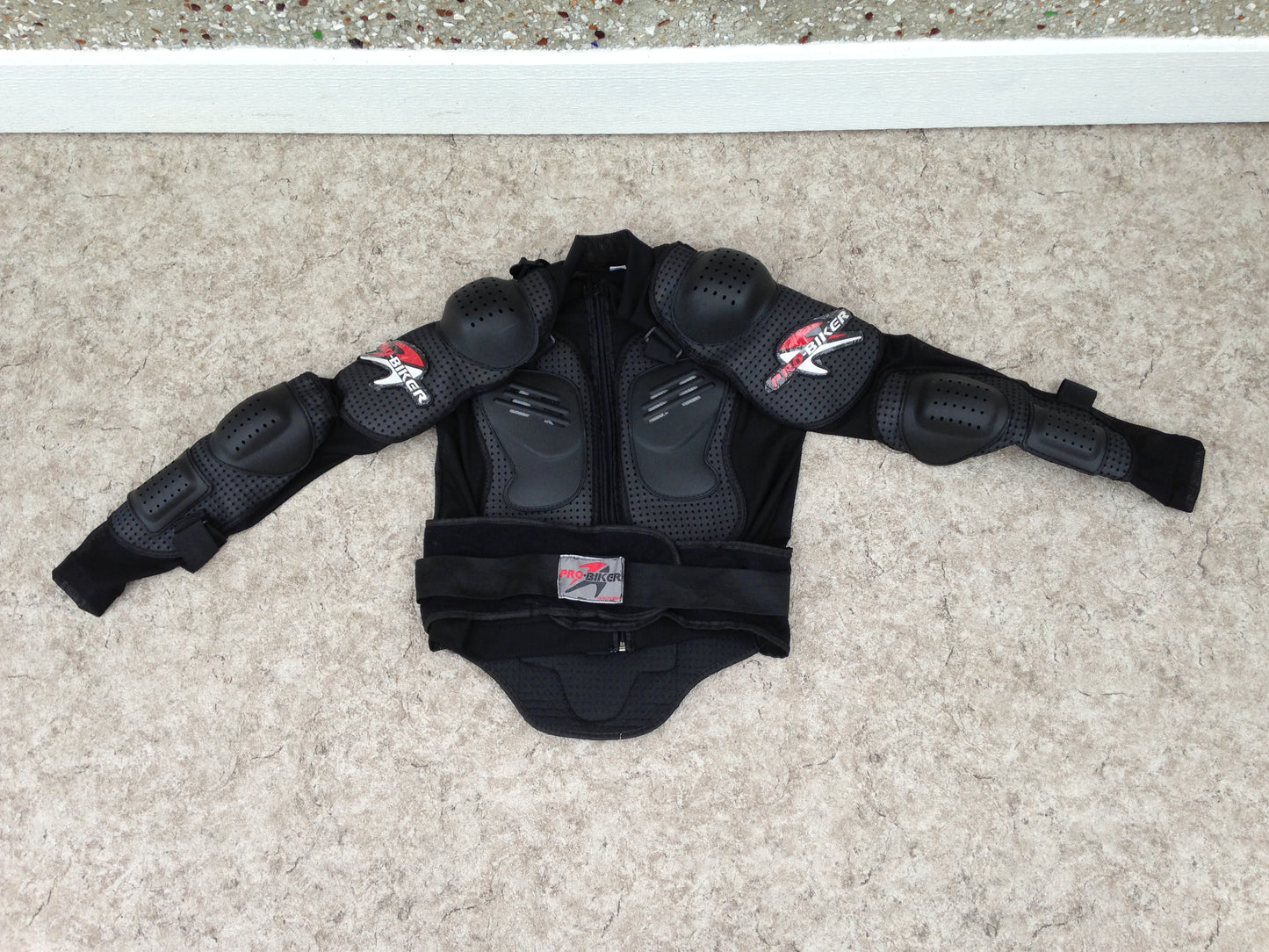 Motocross BMX Dirt Bike Bike Men's Size Large Pro Biker Sports Jacket Chest Arm Armour Excellent