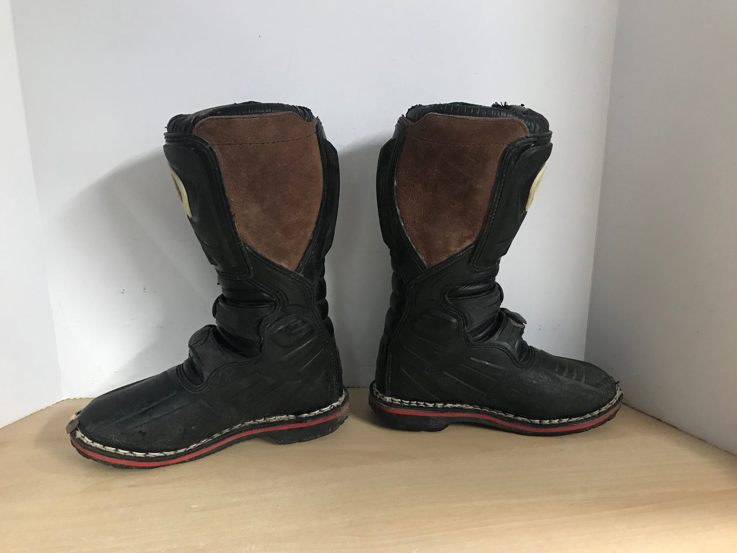 Motocross BMX Dirt Bike Bike Boots MSR Child Size 5 Black Multi Few Marks Some Wear PT 3440