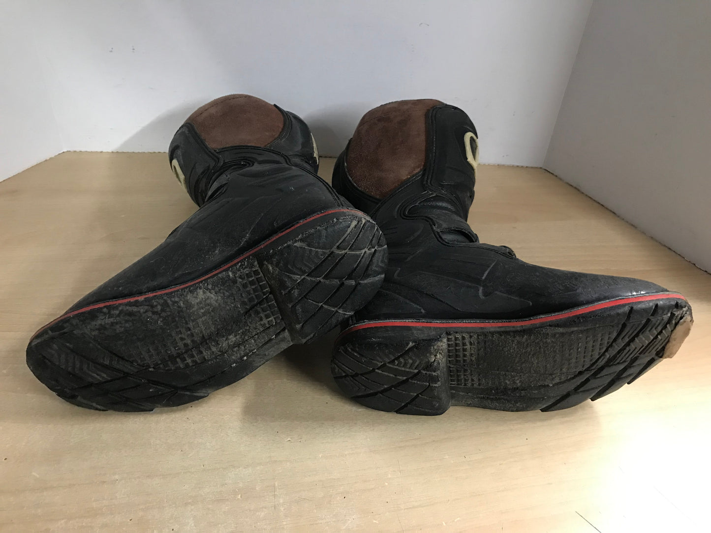 Motocross BMX Dirt Bike Bike Boots MSR Child Size 5 Black Multi Few Marks Some Wear PT 3440
