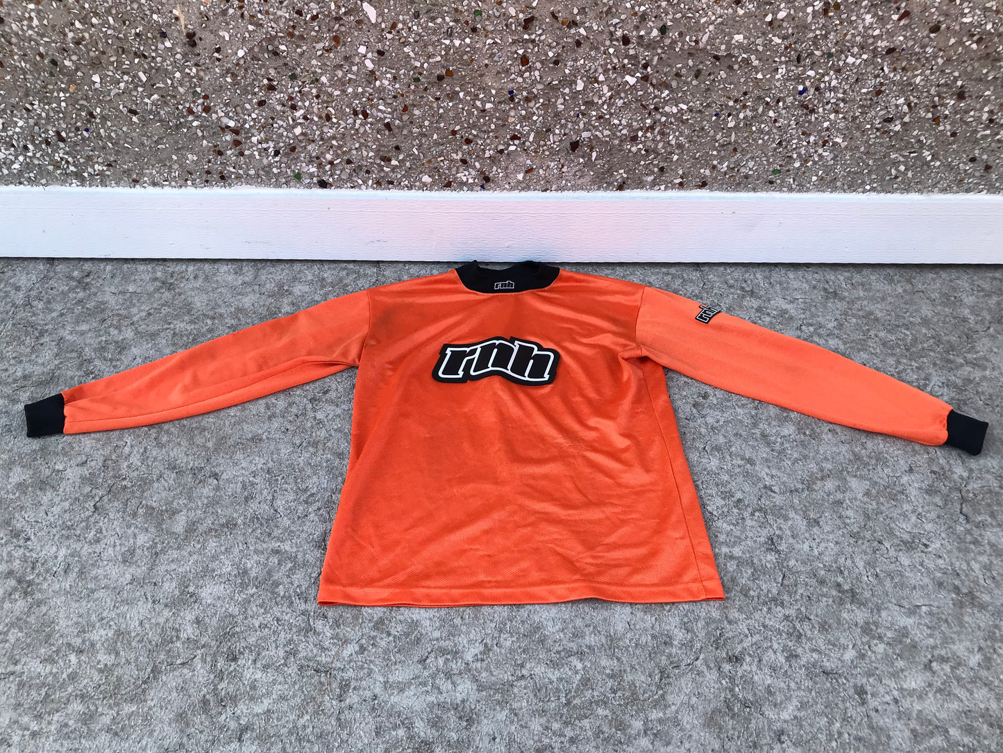 Motocross BMX Dirt Bike Child Size Junior 14 - 16 RNH Jersey Orange Black As New PT 3440