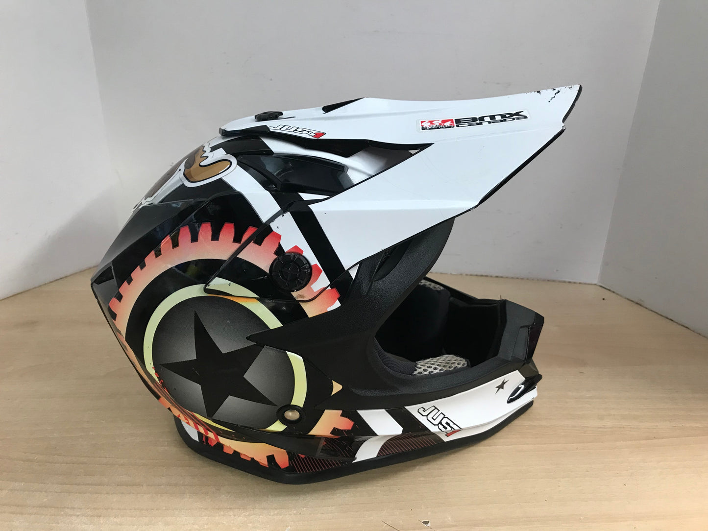 Motocross BMX Dirt Bike Child Size Junior Junior Medium Just1 Black White Minor Wear PT 3440