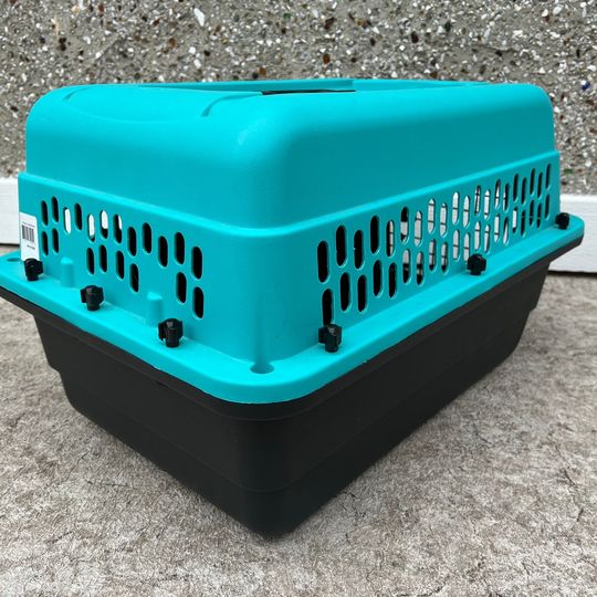 My Little Pet Shop 24 inch Pet Taxi Dog Cat Pet Crate Kennel Teal Fits Up To 25 Lb