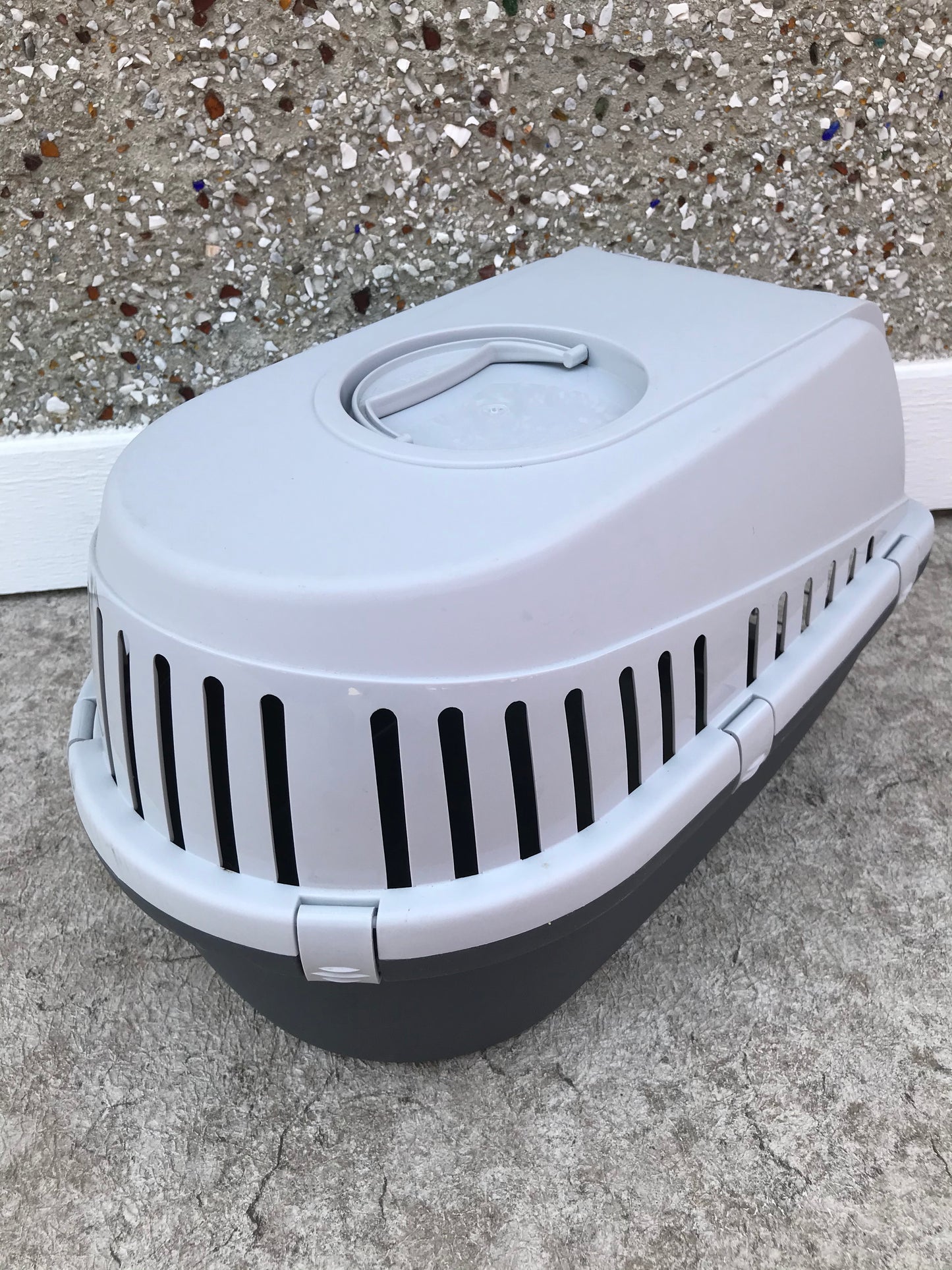 My Little Pet Shop Kennel Crate Travel Bed Puppy Cat Dog Small Up To 15 Pounds Grey As New