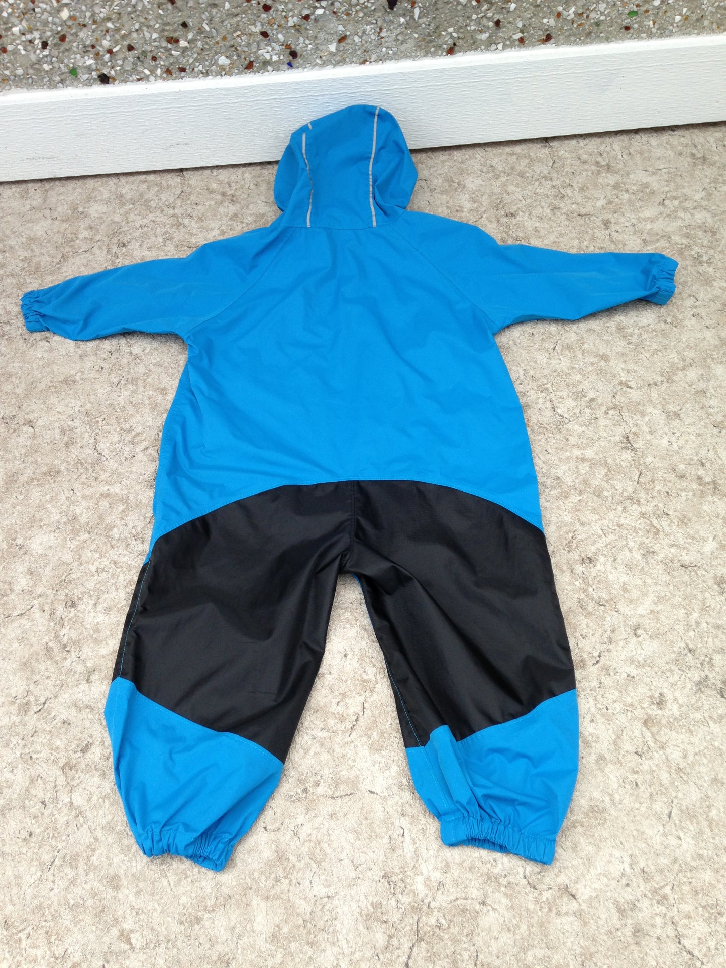 Rain Suit Child Size 3-4 Muddy Buddy CaliKids Pants Coat Aqua Blue Waterproof Excellent
