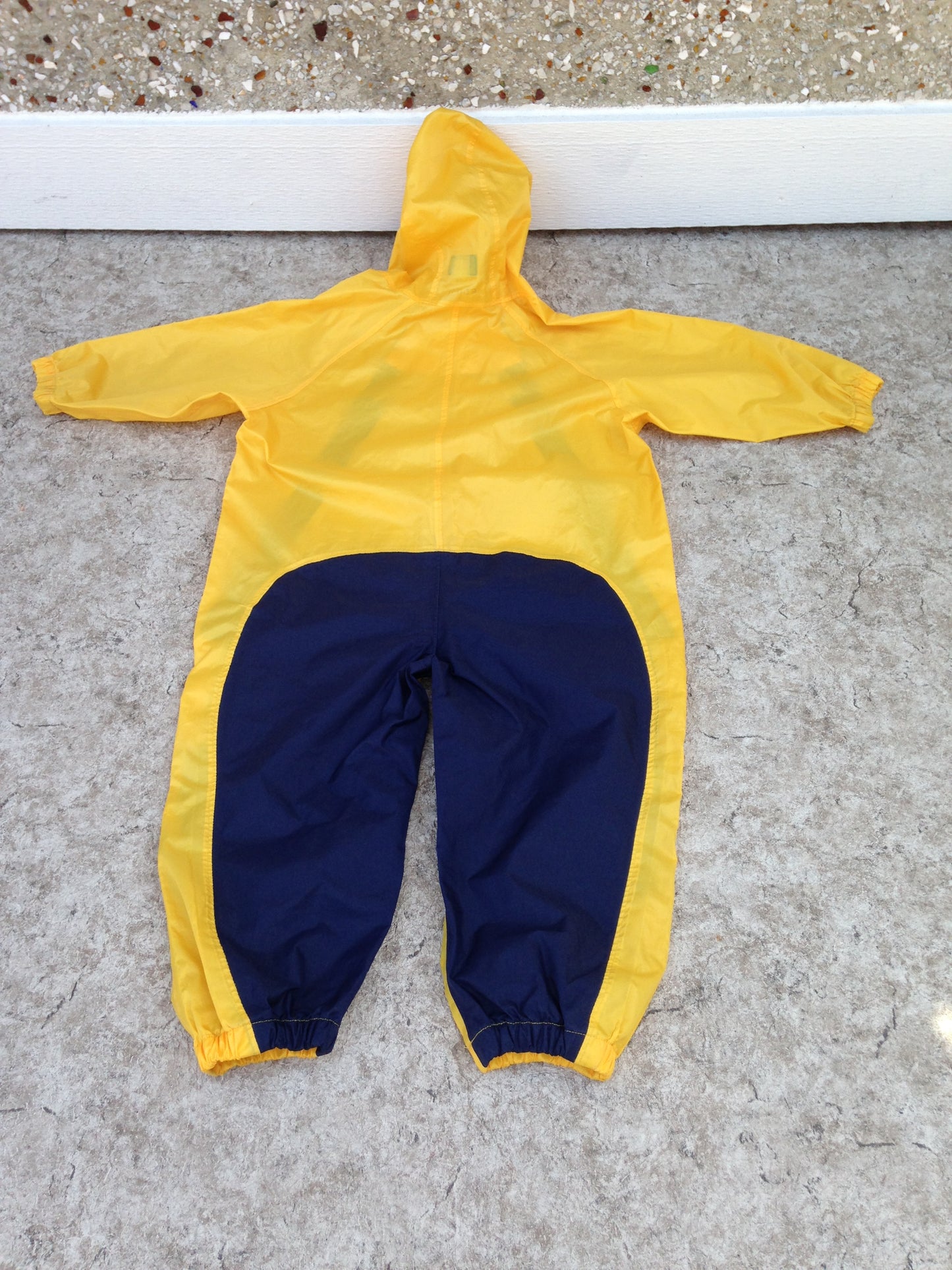 Rain Suit Child Size 3-4 Muddy Buddy Tuffo Pants Coat Yellow Black Waterproof Excellent