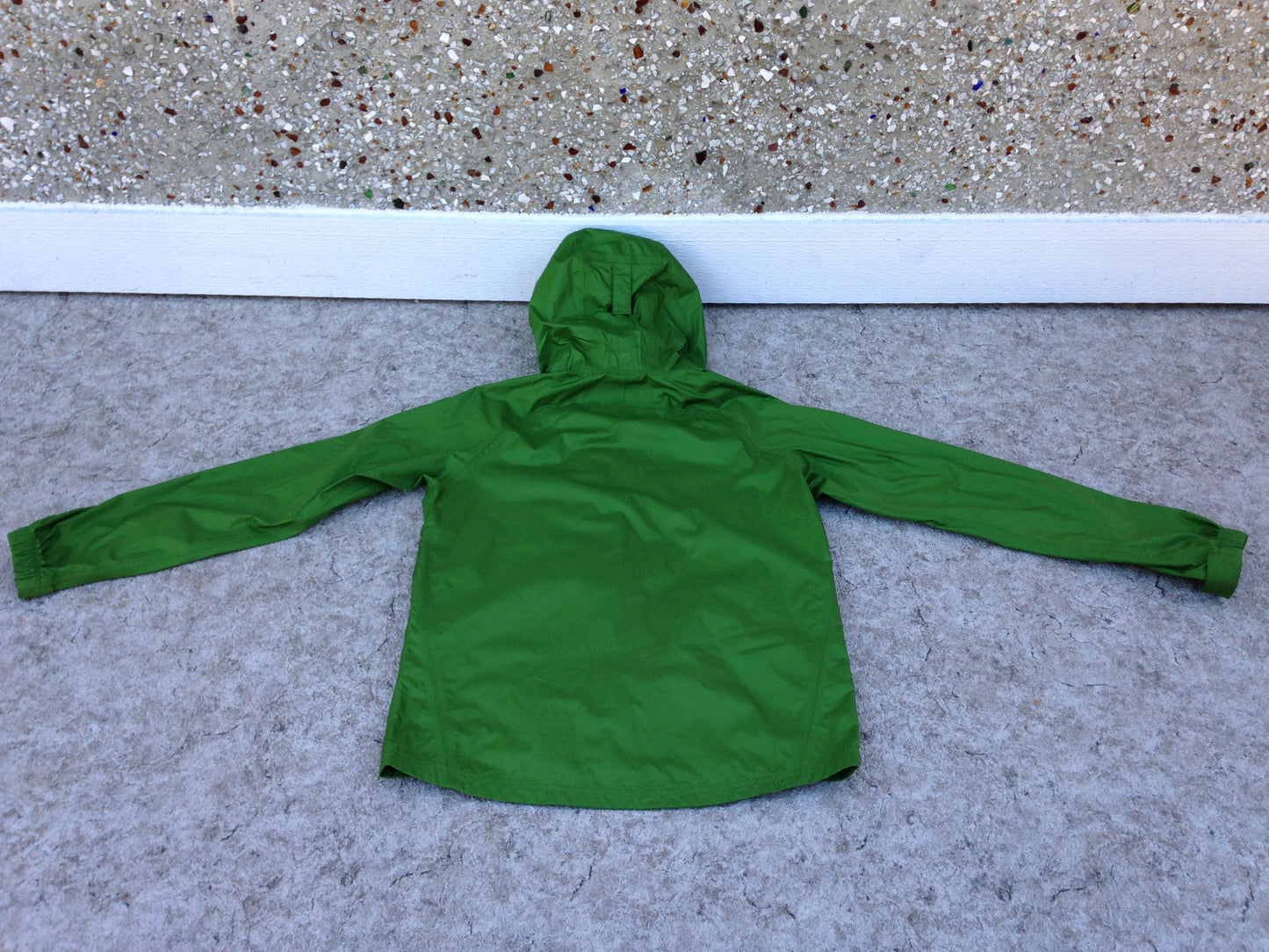 Rain Coat Child Size 14-16 REI Waterproof Green Excellent