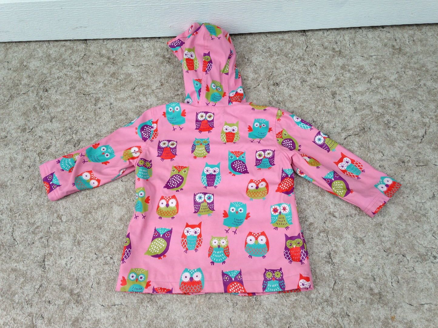 Rain Coat Child Size 2 Hatley Pink Purple Multi Excellent