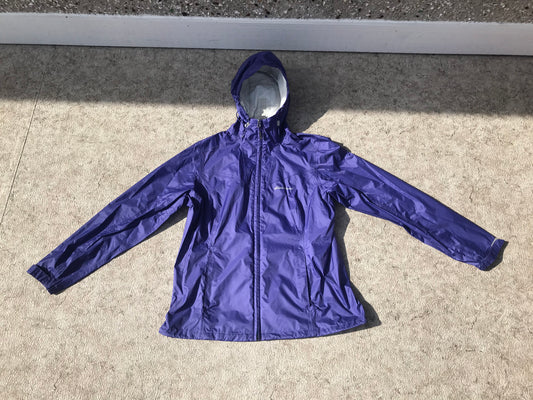 Rain Coat Ladies Size Large Eddie Bauer Waterproof Purple As New