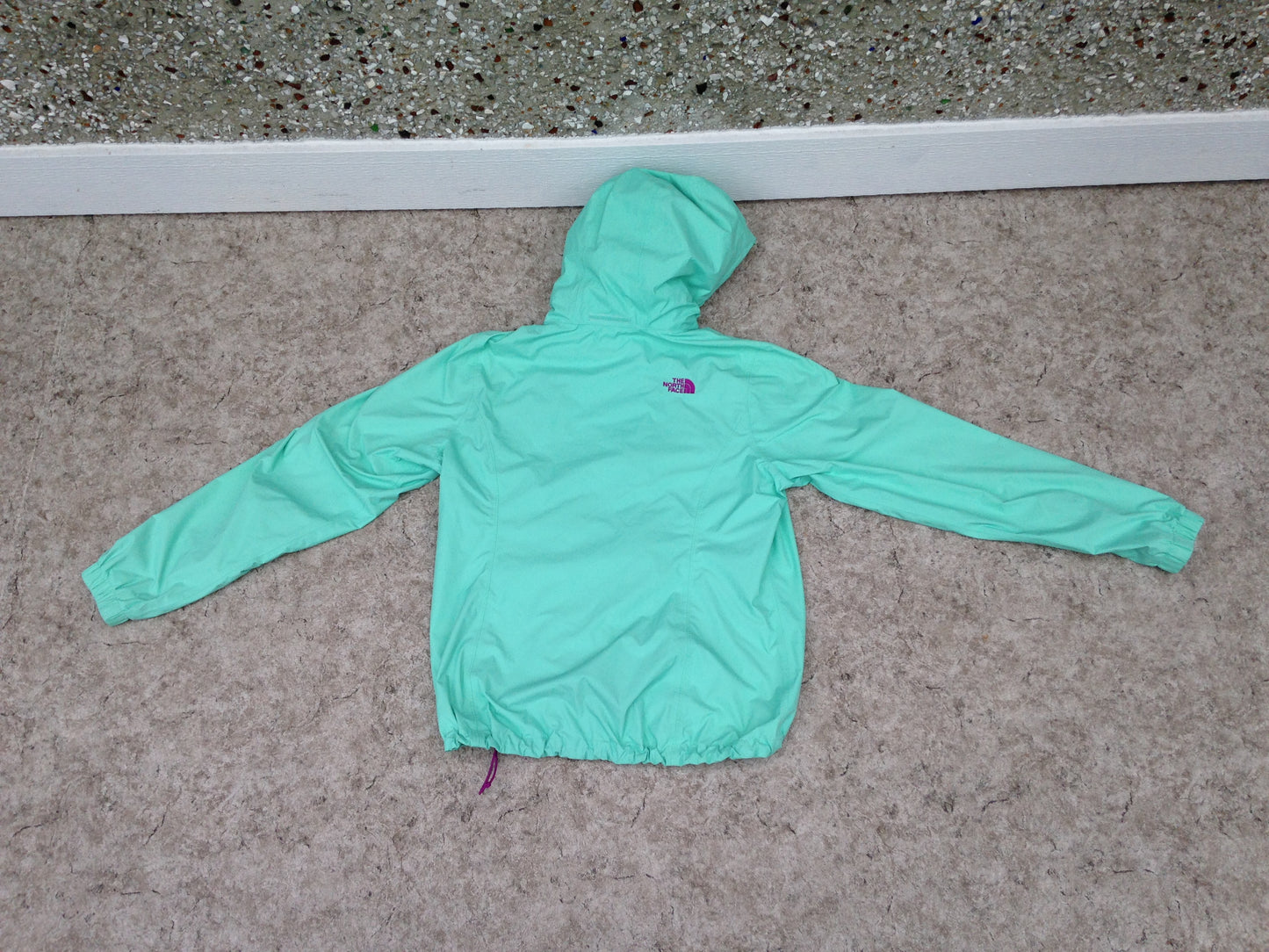 Rain Coat Ladies Size Large The North Face Teal and Purple Excellent