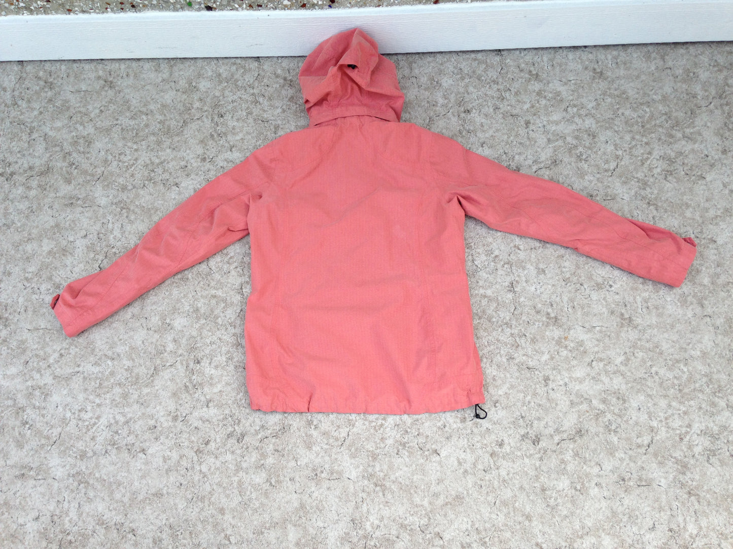 Rain Coat Ladies Size Small Killtek Waterproof Coral and Black Excellent