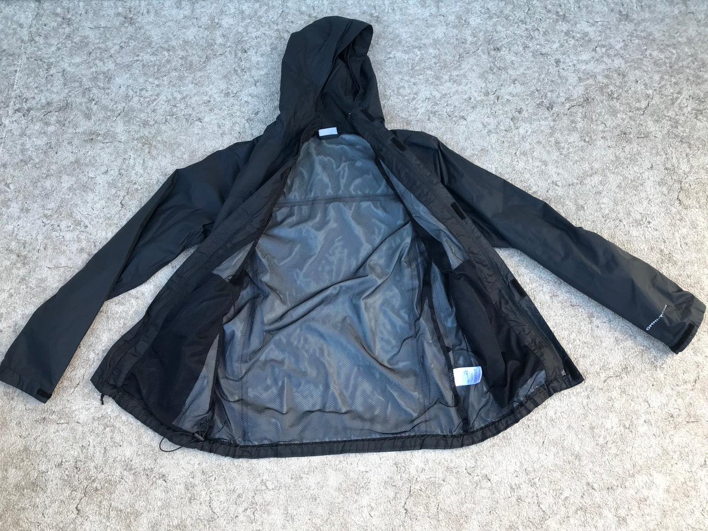 Rain Coat Men's Size Small Columbia Black