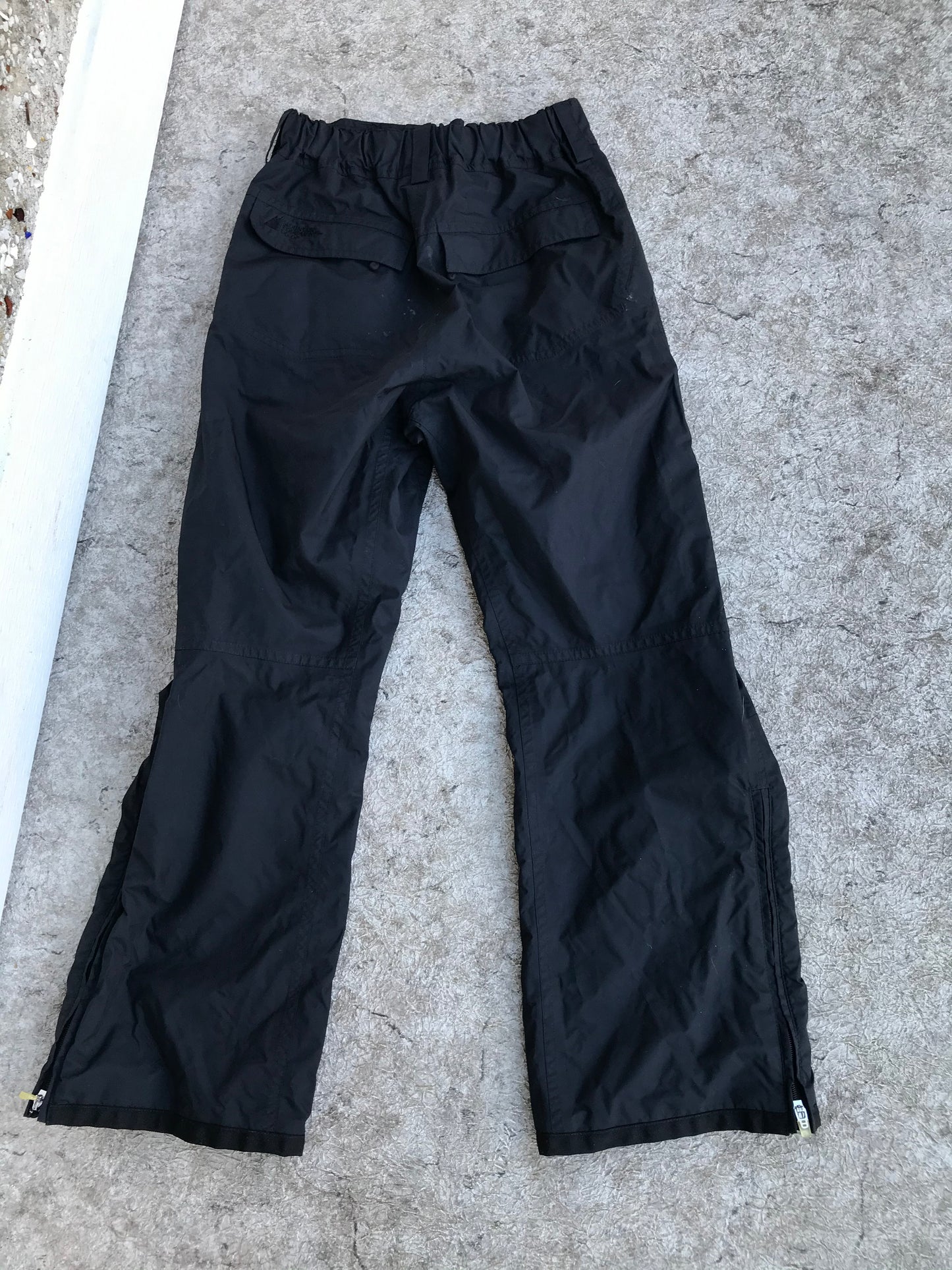Rain Pants Child Size 10 MEC Black Great For Bikes Side Zippers