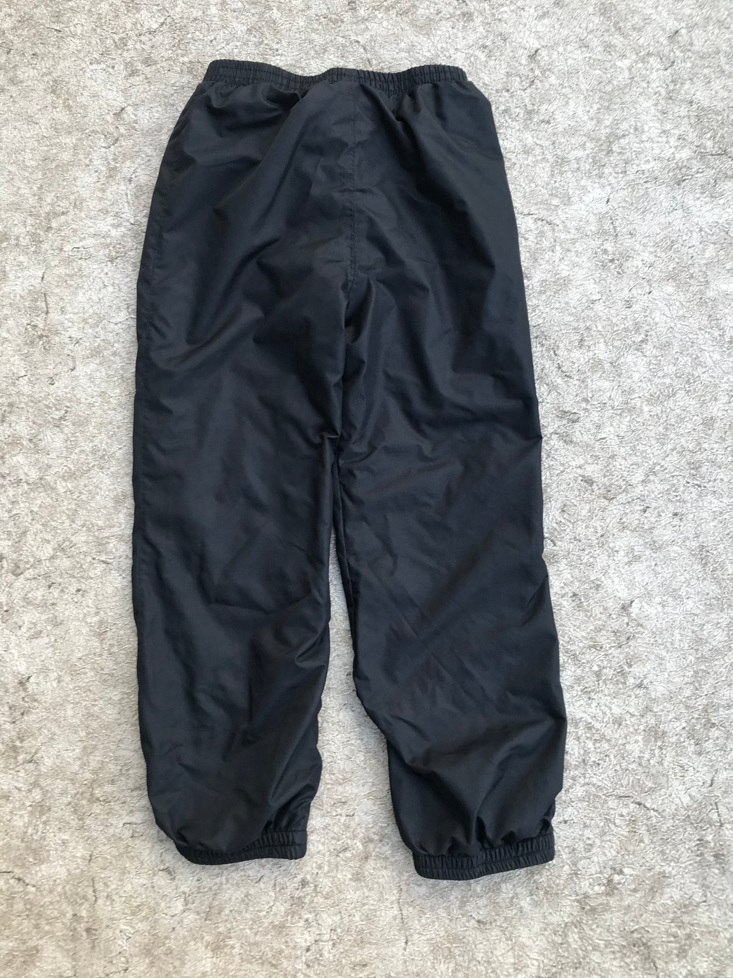 Rain Pants Child Size 7-8 Black Lined Inside Black As New
