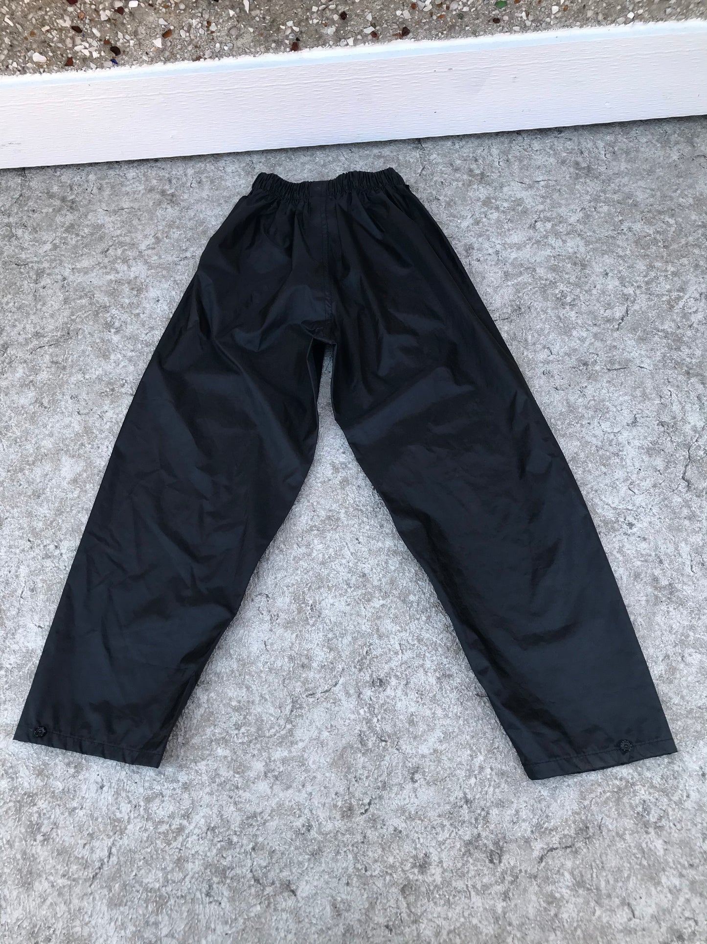 Rain Pants Child Size 7-8 Result Black Waterproof New Demo Model